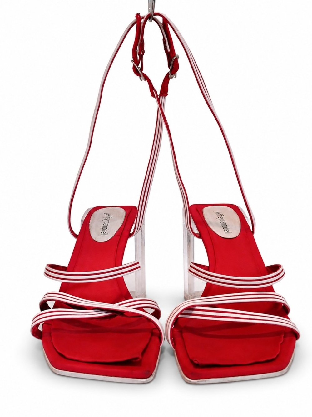 Jeffrey Campbell W/ Strap & Transparent Block Heel. - Women's Size 11.